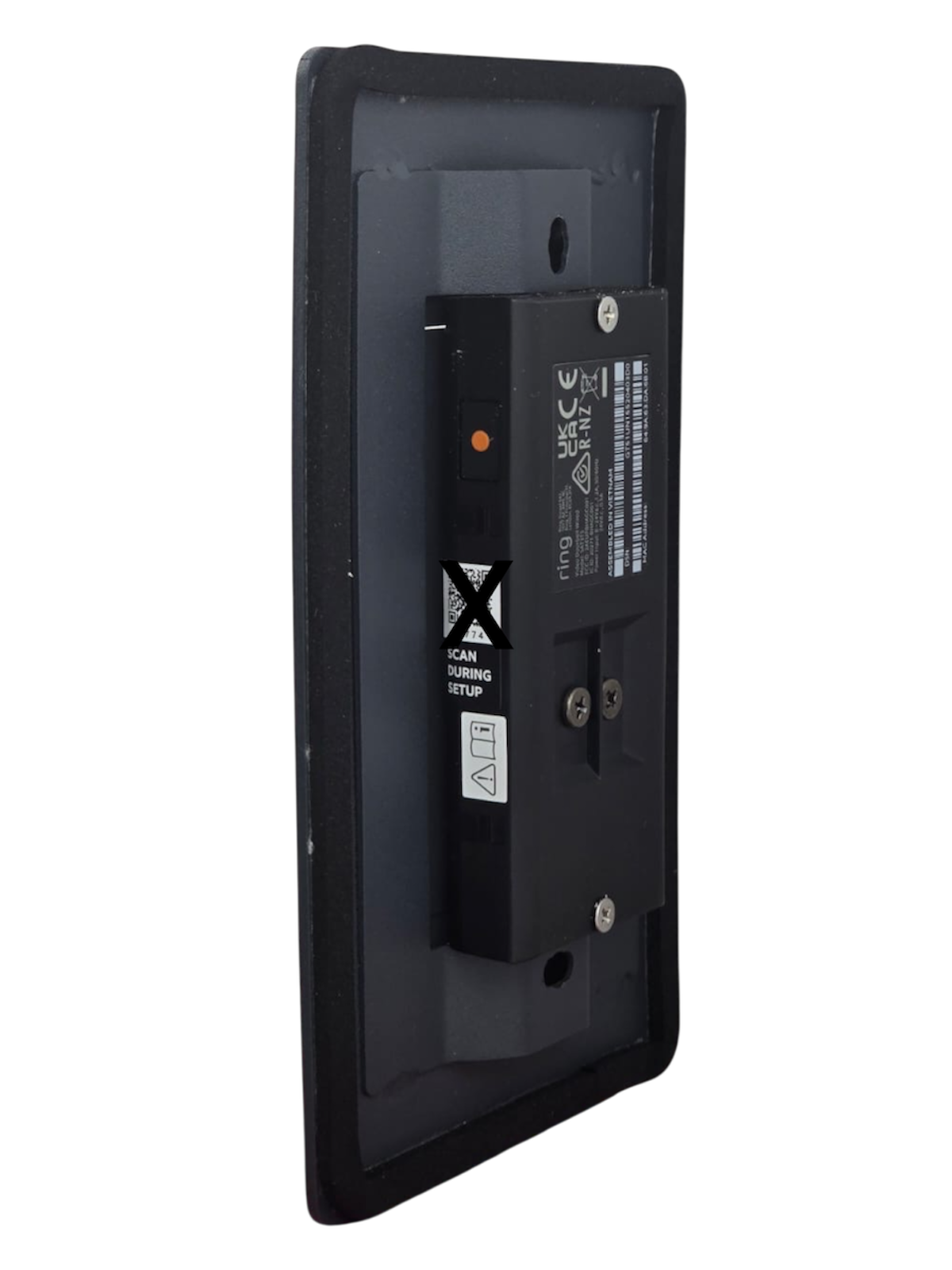 Unterputzbefestigung - passend für Ring Videotürklingel Kabel (Ring Doorbell Wired) in Anthrazit RAL7016 - Smarthome IT Services KNX System