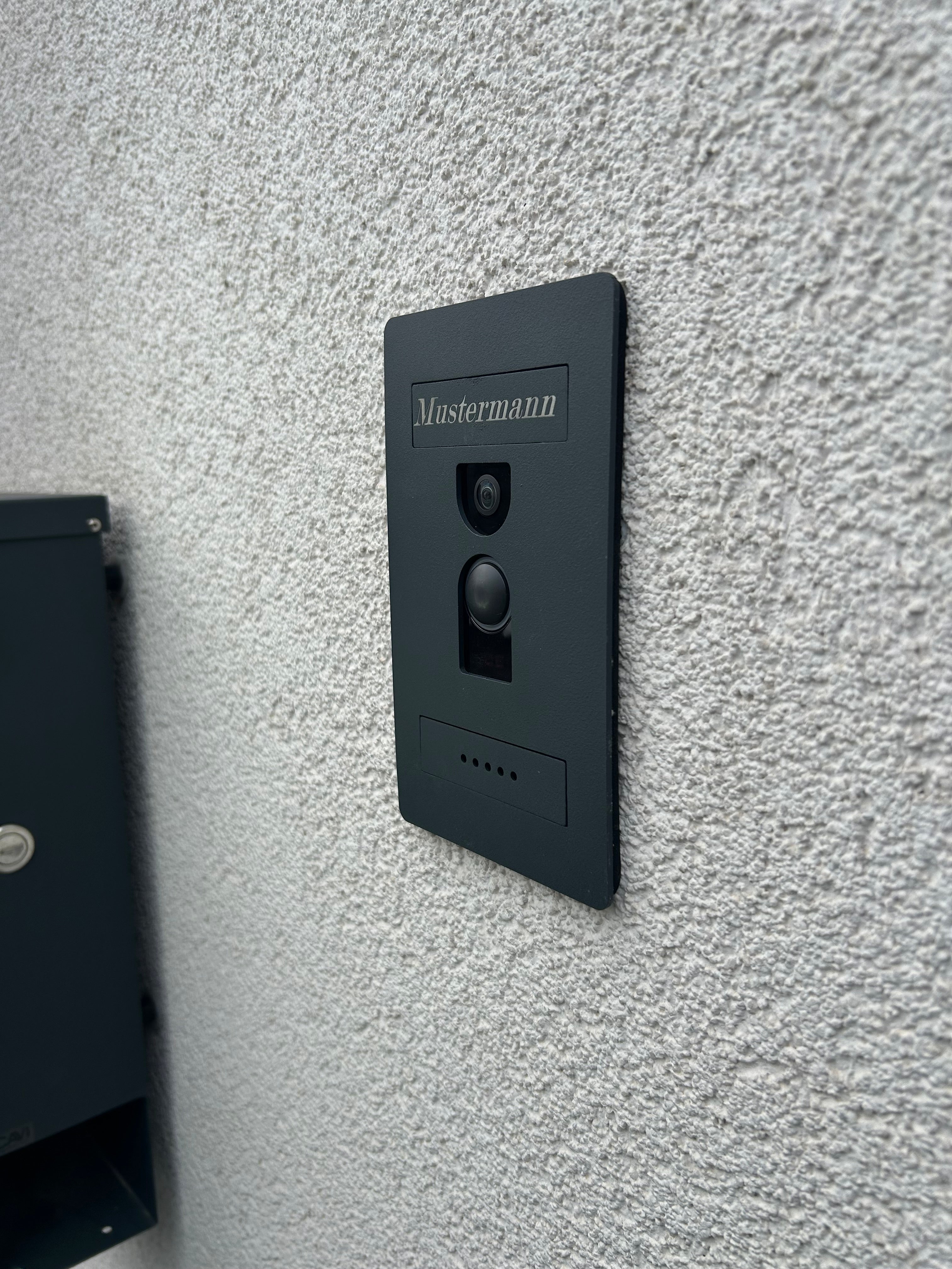 Unterputzbefestigung - passend für Ring Videotürklingel Kabel (Ring Doorbell Wired) in Anthrazit RAL7016 - Smarthome IT Services KNX System
