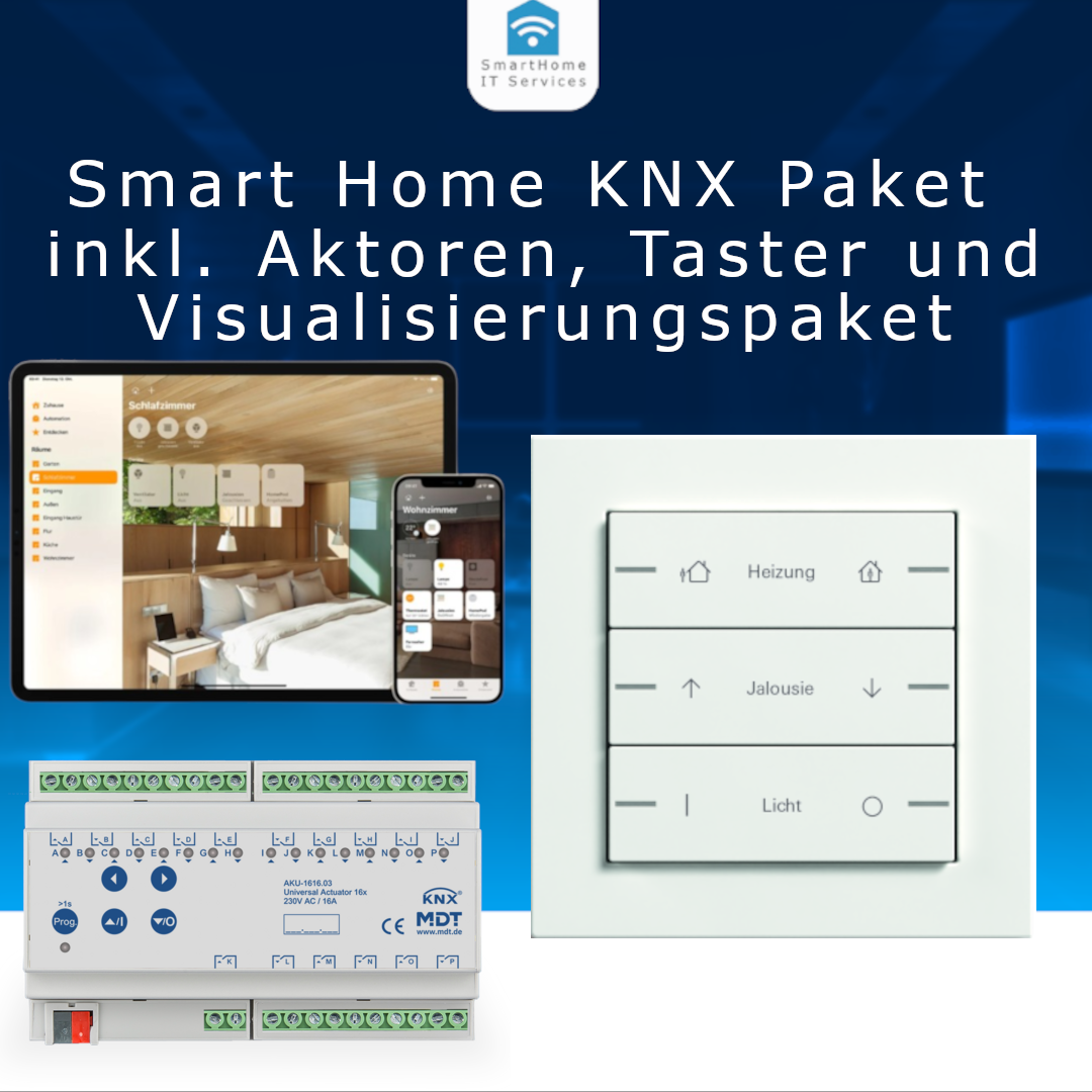 Smarthome KNX Paket - Gira Tastsensor 4 System 55 - Smarthome IT Services KNX System